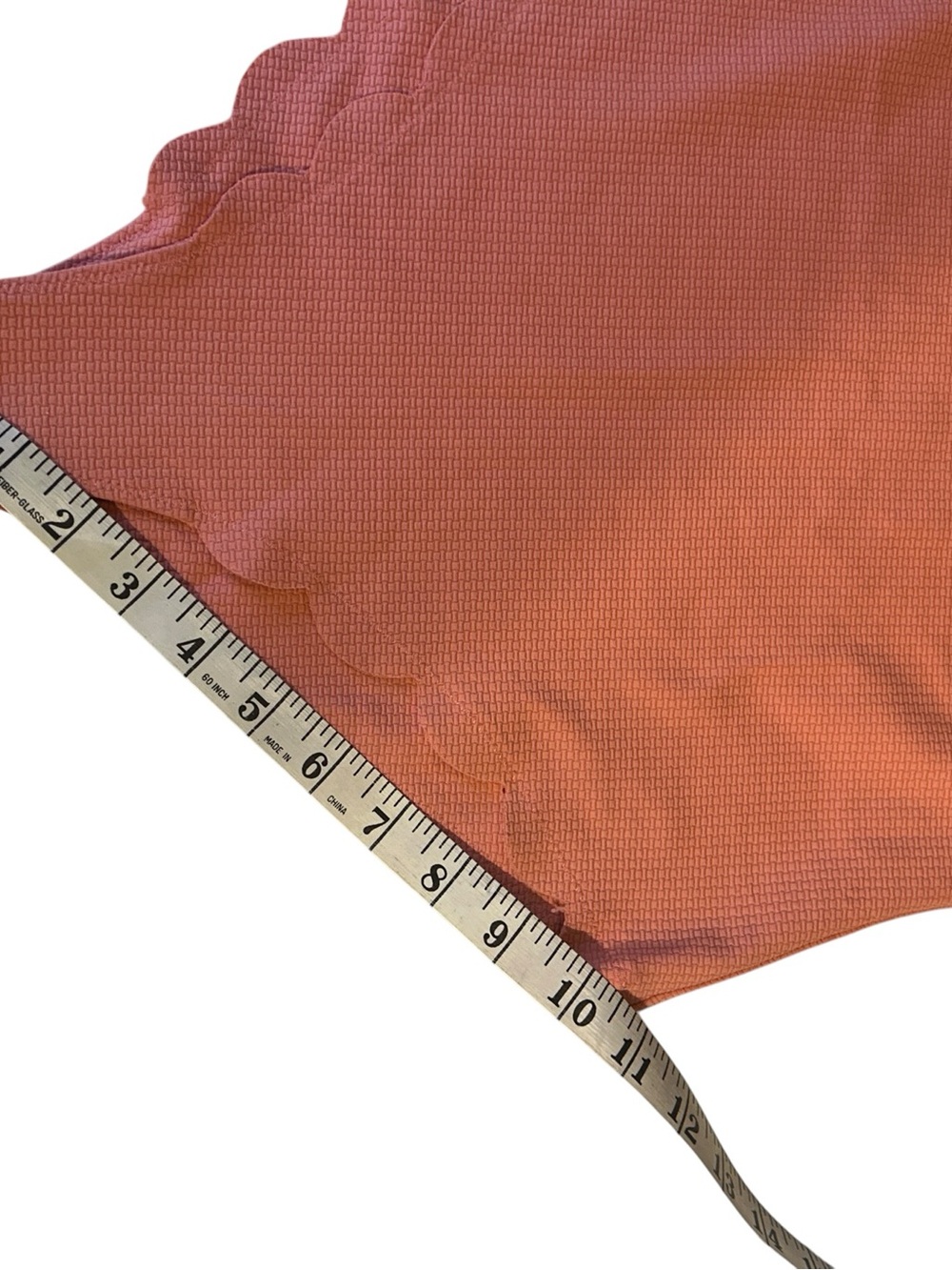 Marysia One Shoulder Scallop Edge One-Piece Swimsuit Coral Pink Size Medium - Picture 5 of 7